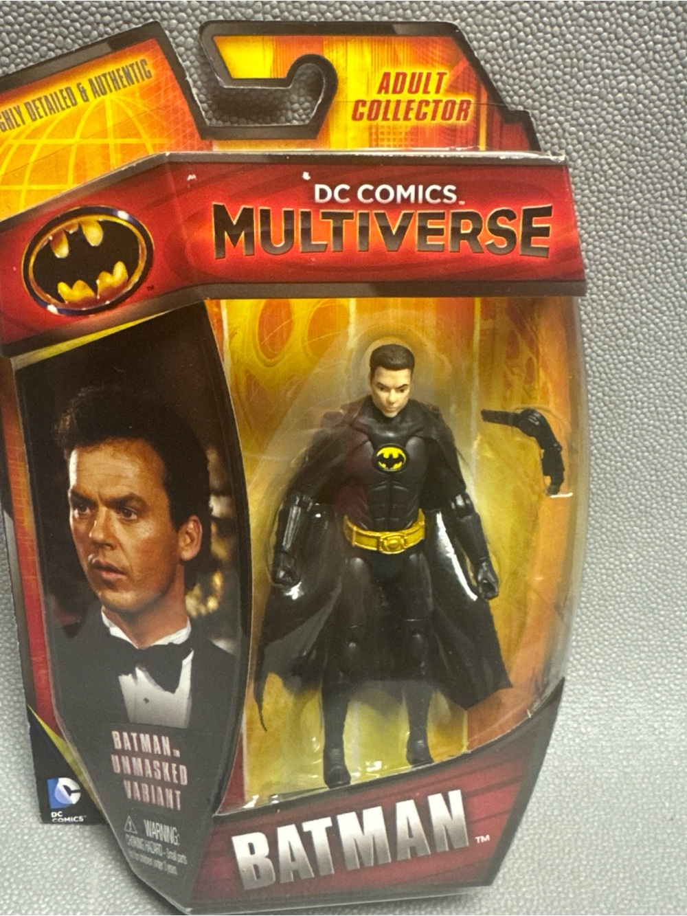 DC Comics Multiverse Batman 1989 Movie Michael Keaton Unmasked 4” Figure 2013
